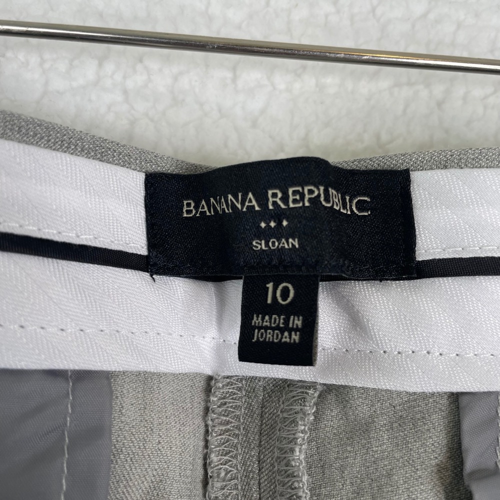 Banana Republic Sloan Gray Heathered Slim Ankle Dress Pants Womens 10 Workwear - Picture 7 of 8